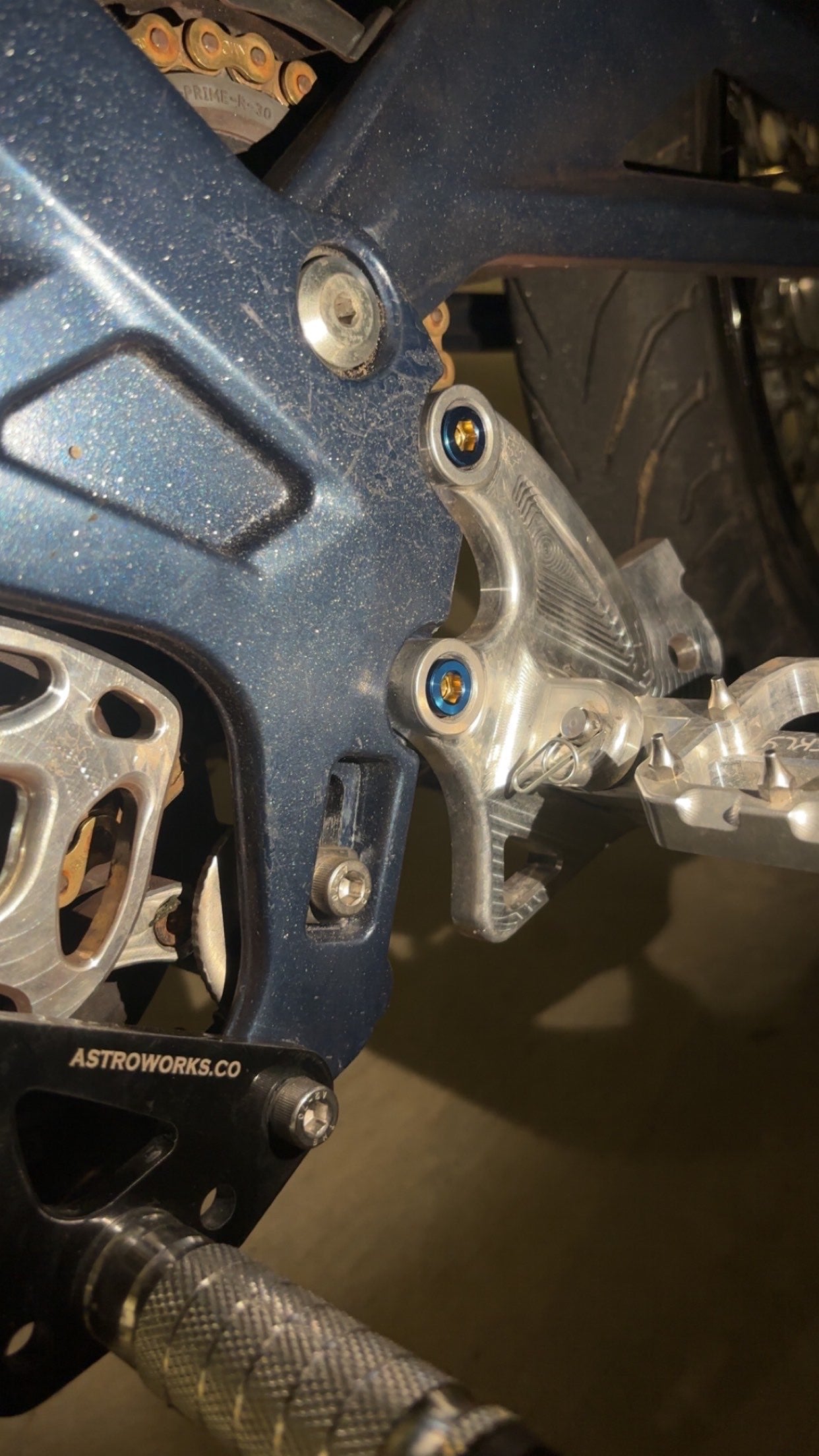 Foot Peg Bracket Titanium