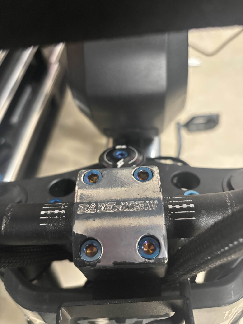 Super 73 Bar Clamp Titanium